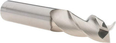 SGS - 1/2", 1" LOC, 1/2" Shank Diam, 3" OAL, 3 Flute, Solid Carbide Square End Mill - Single End, TiB2 Finish, Spiral Flute, 38° Helix, Centercutting, Right Hand Cut, Right Hand Flute, Series 43 - USA Tool & Supply
