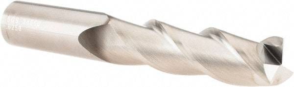 SGS - 5/8", 2-1/8" LOC, 5/8" Shank Diam, 4" OAL, 3 Flute, Solid Carbide Square End Mill - Single End, TiB2 Finish, Spiral Flute, 38° Helix, Centercutting, Right Hand Cut, Right Hand Flute, Series 43 - USA Tool & Supply