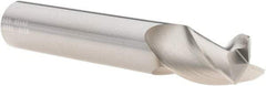 SGS - 1/2", 3 Flute, Single End, Solid Carbide, 0.015" Corner Radius End Mill - 3" OAL, 38° Helix, Right Hand Flute, 5/8" LOC, Right Hand Cut - USA Tool & Supply
