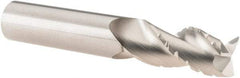 SGS - 1/2" Diam, Coarse Pitch, 1" LOC, 3 Flute Solid Carbide 0.03" Corner Radius Roughing End Mill - TiB2 Finish, 3" OAL, 1/2" Shank Diam, Single End, Centercutting, 38° Helix - USA Tool & Supply