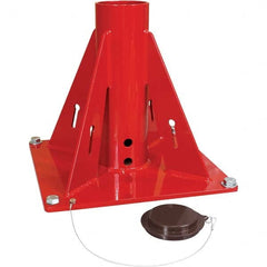 THERN - Davit Crane Bases Base Type: Pedestal Base Finish/Coating: Galvanized - USA Tool & Supply