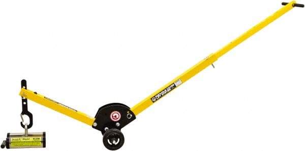 Mag-Mate - 400 Lb Load Capacity, Lift Magnet Dolly - 10" High x 41" Long x 13" Wide, 2 Poles - USA Tool & Supply
