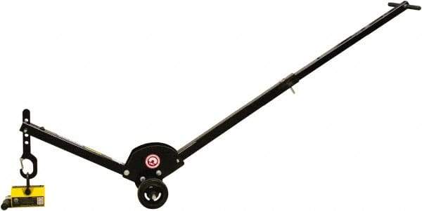 Mag-Mate - 400 Lb Load Capacity, Lift Magnet Dolly - 10" High x 41" Long x 13" Wide, 2 Poles - USA Tool & Supply
