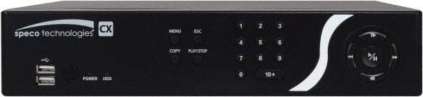 Speco - Security Camera Recorders Type: 4 Channel Digital Video Recorder with 1 TB Hard Drive Hard Drive Size: 1 TB - USA Tool & Supply