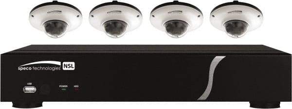 Speco - Security Camera Recorders Type: 8 Channel Plug & Play Network Video Recorder and IP Camera Kit Hard Drive Size: 2 TB - USA Tool & Supply