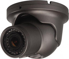 Speco - Indoor and Outdoor Variable Focal Lens Infrared Turret Camera - 3.7mm Lens, 1,000 Resolution Line, 3.8 Inch Diameter, 4.65 Inch High, Color Image - USA Tool & Supply
