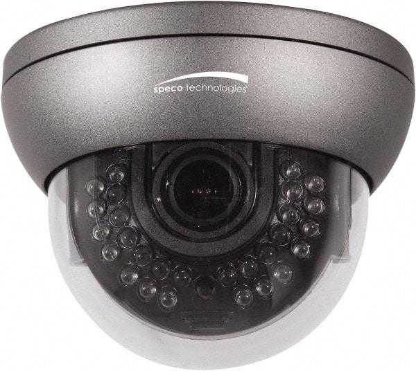 Speco - Indoor and Outdoor Variable Focal Lens Infrared Dome Camera - 3.6-16mm Lens, 700 Resolution Line, 5.12 Inch Diameter, 3.94 Inch High, Color Image - USA Tool & Supply