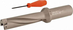 Hertel - 4-1/4" Max Drill Depth, 4xD, 1-1/16" Diam, Indexable Insert Drill - 2 Inserts, 1-1/4" Shank Diam, Straight Shank - USA Tool & Supply