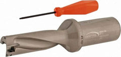 Hertel - 2-13/16" Max Drill Depth, 3xD, 15/16" Diam, Indexable Insert Drill - 2 Inserts, 1-1/4" Shank Diam, Straight Shank - USA Tool & Supply