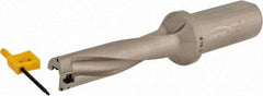 Hertel - 2.8346" Max Drill Depth, 4xD, 0.7087" Diam, Indexable Insert Drill - 2 Inserts, 63/64" Shank Diam, Straight Shank - USA Tool & Supply