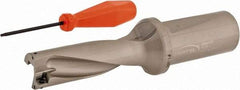 Hertel - 3" Max Drill Depth, 3xD, 1" Diam, Indexable Insert Drill - 2 Inserts, 1-1/4" Shank Diam, Straight Shank - USA Tool & Supply