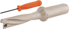 Hertel - 3-1/4" Max Drill Depth, 4xD, 0.787" Diam, Indexable Insert Drill - 2 Inserts, 1" Shank Diam, Straight Shank - USA Tool & Supply