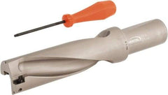 Hertel - 5-1/4" Max Drill Depth, 3xD, 1-3/4" Diam, Indexable Insert Drill - 2 Inserts, 1-1/2" Shank Diam, Straight Shank - USA Tool & Supply
