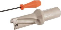 Hertel - 2-7/8" Max Drill Depth, 2xD, 1-7/16" Diam, Indexable Insert Drill - 2 Inserts, 1-1/2" Shank Diam, Straight Shank - USA Tool & Supply