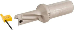 Hertel - 1-5/12" Max Drill Depth, 2xD, 0.7087" Diam, Indexable Insert Drill - 2 Inserts, 63/64" Shank Diam, Straight Shank - USA Tool & Supply