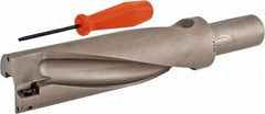 Hertel - 7-1/8" Max Drill Depth, 3xD, 2-3/8" Diam, Indexable Insert Drill - 2 Inserts, 1-1/2" Shank Diam, Straight Shank - USA Tool & Supply
