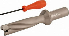 Hertel - 5" Max Drill Depth, 4xD, 1-1/4" Diam, Indexable Insert Drill - 2 Inserts, 1-1/4" Shank Diam, Straight Shank - USA Tool & Supply