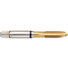 M3 × 0.5 3FL 6H Cobalt Spiral Point Plug Black Ring Tap-TiN - USA Tool & Supply