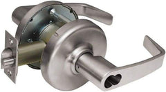 Corbin Russwin - Entrance Lever Lockset - 2-3/4" Back Set, Steel, Brushed Chrome Finish - USA Tool & Supply