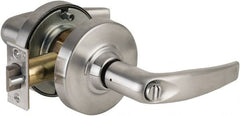 Entry Lever Lockset for 1-3/4 to 2″ Thick Doors 2-3/4″ Backset, Brushed Chrome Finish