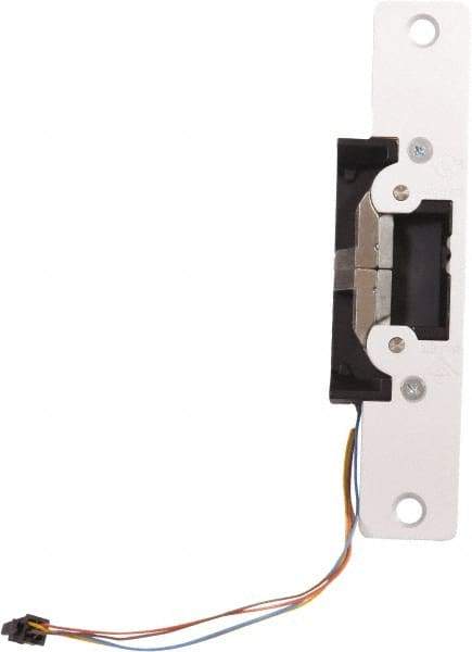 Adams Rite - 3.38" Long x 1" Wide, Clear Anodized Finish, Electric Door Strike - Field Selectable 12, 16, or 24 VAC/DC, VAC/VDC Power, Zinc Alloy - USA Tool & Supply