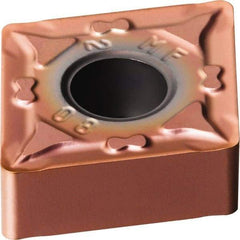 Sandvik Coromant - CNMG432 MF Grade 1125 Carbide Turning Insert - TiAlN/AlCr2O3 Finish, 80° Diamond, 1/2" Inscr Circle, 3/16" Thick, 1/32" Corner Radius - USA Tool & Supply