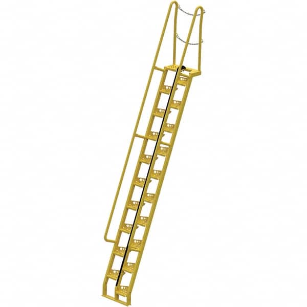 Vestil - 185-5/8" High 350 Lb Capacity 20 Step Alternating Tread Stair - USA Tool & Supply