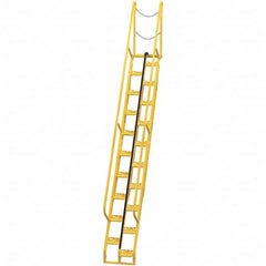 Vestil - 186-1/8" High 350 Lb Capacity 20 Step Alternating Tread Stair - USA Tool & Supply