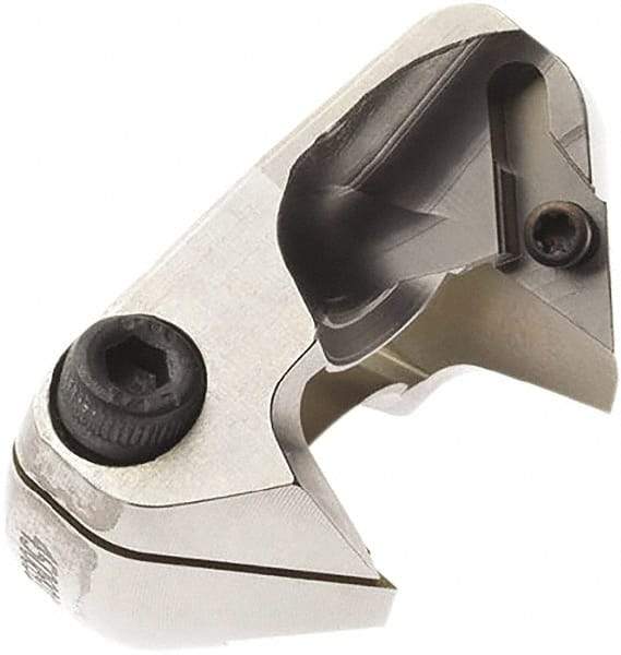Seco - Series Crownloc Plus, 18mm ID, 40mm Overall Diam, 20mm OAL Drilling Chamfer Ring - VCGX090202 Insert, 45° Chamfer, 2 Inserts - USA Tool & Supply