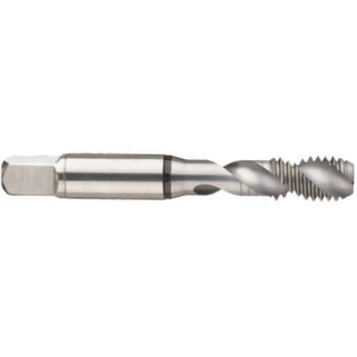 ‎5-40 2FL 2B Cobalt Spiral Flute Semi-Bott Black Ring Tap-Bright Finish-45 Degree Helix - USA Tool & Supply