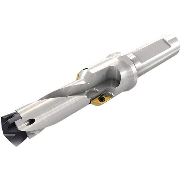 Iscar - 0.63 to 0.665" Diam, 1.4" Max Drill Depth, 3/4" Shank Diam, 4.61" OAL, Replaceable Tip Drill - AOMT, FCP, HCP-IQ, ICG, ICK, ICK-2M, ICM, ICN, ICP, iCP-2M, QCP-2M Insert, 16 Seat Size, DCNT Toolholder, Series Pre-Thread - USA Tool & Supply