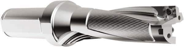 Seco - 143mm Max Drill Depth, 3xD, 47.5mm Diam, Indexable Insert Drill - 2 Inserts, 40mm Shank Diam, Straight Shank - USA Tool & Supply