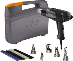 Steinel - 120 to 1,100°F Heat Setting, 4 to 13 CFM Air Flow, Heat Gun Kit - 120 Volts, 13.2 Amps, 1,500 Watts, 6' Cord Length - USA Tool & Supply