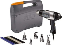 Steinel - 120 to 1,200°F Heat Setting, 4 to 13 CFM Air Flow, Heat Gun Kit - 120 Volts, 13.5 Amps, 1,600 Watts, 6' Cord Length - USA Tool & Supply