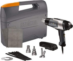 Steinel - 120 to 1,200°F Heat Setting, 4 to 13 CFM Air Flow, Heat Gun Kit - 120 Volts, 13.5 Amps, 1,600 Watts, 6' Cord Length - USA Tool & Supply