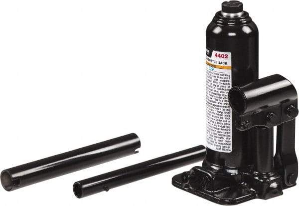 Sunex Tools - 2 Ton Capacity Bottle Jack - 7.1" to 13.6" High, 3.9" Long x 3.66" Wide Base - USA Tool & Supply