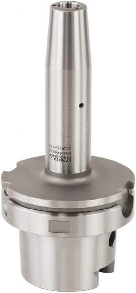 Lyndex - 1.2598" Hole Diam, HSK100A Taper Shank Shrink Fit Tool Holder & Adapter - 6.2992" Projection, 1.7323" Nose Diam, Through Coolant - Exact Industrial Supply