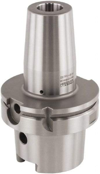 Lyndex - 0.9842" Hole Diam, HSK100A Taper Shank Shrink Fit Tool Holder & Adapter - 4.5276" Projection, 1.7323" Nose Diam, Through Coolant - Exact Industrial Supply