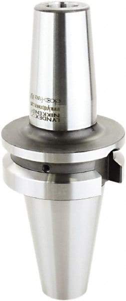 Lyndex - 1/8" Hole Diam, BT40 Taper Shank Shrink Fit Tool Holder & Adapter - 3.15" Projection, 0.39" Nose Diam, Through Coolant - Exact Industrial Supply
