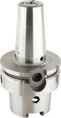 Lyndex - 1/2" Hole Diam, HSK63A Taper Shank Shrink Fit Tool Holder & Adapter - 4.72" Projection, 0.95" Nose Diam, Through Coolant - Exact Industrial Supply