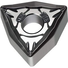 Walter - WNMG FM5 Grade WSM10S Turning Insert - TiAlN+Al2O3+(Al) Finish, 80° Trigon, 9.53mm Inscr Circle, 4.76mm Thick, 0.8mm Corner Radius - USA Tool & Supply