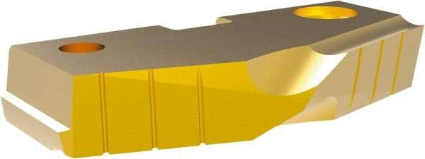 Allied Machine and Engineering - 3" Diam x 7/16" Thick, Seat Code 5, 144° Included Angle Spade Drill Insert - TiN Coated, Cobalt, Grade Super Cobalt, Series T-A - USA Tool & Supply