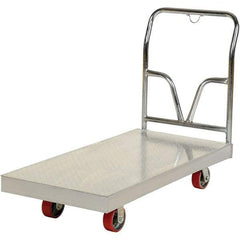 Vestil - 3,600 Lb Capacity Steel Platform Truck - Steel Deck, 24" OAW - USA Tool & Supply