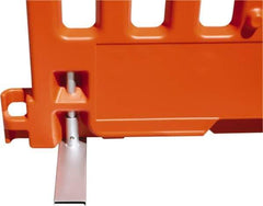 VizCon - 72" High x 6' Long x 38" Wide Barrier Leg Kit - Bright Finish, Silver, Use with 57000 - USA Tool & Supply