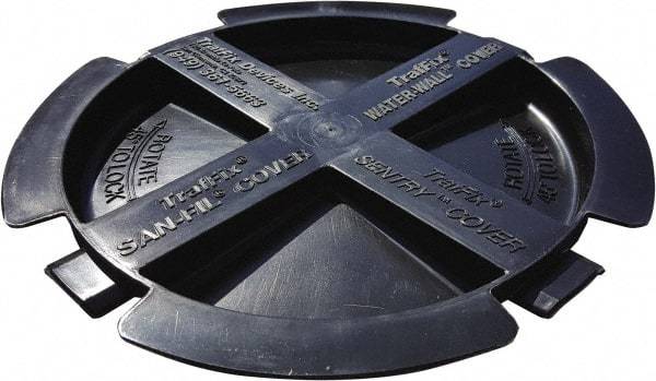 VizCon - 1" High x 8" Long x 8" Wide Barrier Fill Cap - Uncoated, Black, Use with 45032-O, 45032-W - USA Tool & Supply