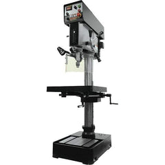 Jet - 10-7/16" Swing, Variable Speed Pulley Drill & Tap Press - Variable Speed, 2 hp, Three Phase - USA Tool & Supply