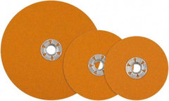 WALTER Surface Technologies - 7" Diam 5/8-11 Threaded Hole 80 Grit Fiber Disc - Aluminum Oxide, 8,600 Max RPM - USA Tool & Supply