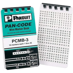 Panduit - Wire Marker Books & Pens Wire Marker Type: Book Ink Color: Black - USA Tool & Supply