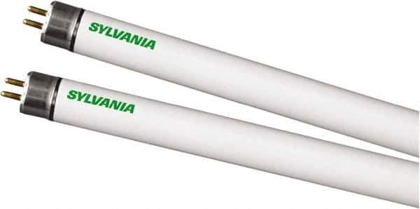 SYLVANIA - 54 Watt Fluorescent Tubular Miniature Bi-Pin Lamp - 4,100°K Color Temp, 4,450 Lumens, T5, 40,000 hr Avg Life - USA Tool & Supply