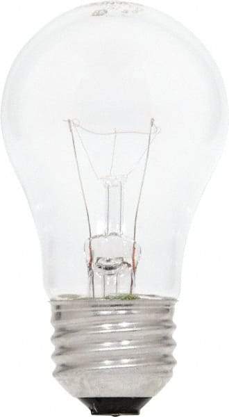 SYLVANIA - 40 Watt Incandescent Decorative Medium Screw Lamp - 2,700°K Color Temp, 450 Lumens, Dimmable, A15, 1,000 hr Avg Life - USA Tool & Supply